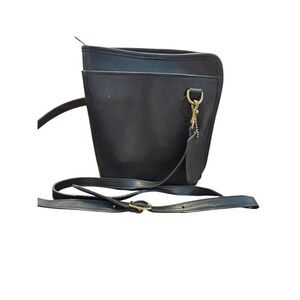 Otis Black Leather Crossbody Bag